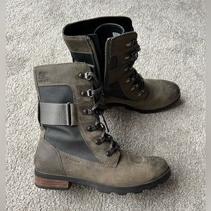 SOREL Emelie Conquest Bootie - Brown/Taupe (Size 8)